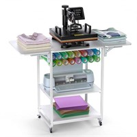 Crafit 3 Tier Movable Heat Press Table, Foldable