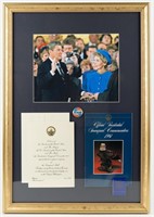 Art 1981 Ronald Reagan Inaugural Framed