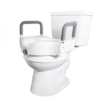 Vaunn Raised Toilet Seat and Elevated Commode Boo