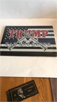 12 in x 17 in metal Trump sign