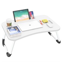 BUYIFY Folding Lap Desk, 23.6 Inch Portable Wood