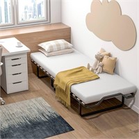 Folding Bed with 4 Inch Mattress for Adults