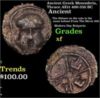 Ancient Greek Mesembria, Thrace AE11 400-350 BC Gr