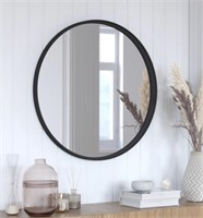 $140 Retail- 30in. Round Black Metal Wall