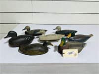 (7) Wooden Duck Decoys
