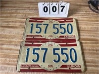 Illinois Bicentennial License Plates