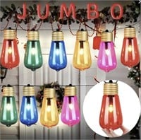 New 10Pc. Giant Colorful 8in. Light Bulbs