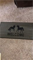 18 in x 36 in Horse Welcome mat