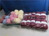 (29) New Rolls ENCORE Kntting Sewing Yarn asst