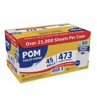 POM Bath Tissue, 45 Rolls, 2-Ply