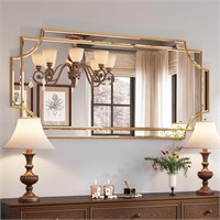 24x48 Gold Traditional Wall Mirror