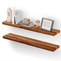 BATODA Set of 2 36" Wood Floating Shelves Wall Mo