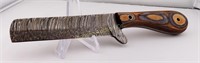 Cowboy Bull Cutter Knife w/ 4 7/8" Damascus Blade