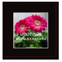 SKAOTUS 20x20 Picture Frame Black Solid Wood for
