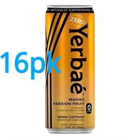 16pk Energy Drink, 0cal Yerbae Mango Passion Fruit