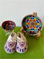 Southwest Style Micro Bead Bowls & Baby Moccasins