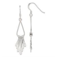 Sterling Silver Fancy Modern Design Earrings