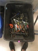 Bin full of tools.