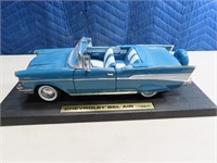57 Chevy Bel Air Blue 12" Diecast Car Collectible