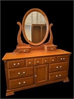 Oak Dresser w/ Mirror
