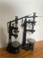 Antique cast-iron base press shop tool