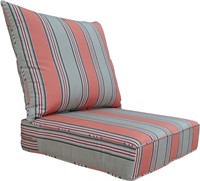 BOSSIMA Patio Cushions 24x24  Passage-Poppy