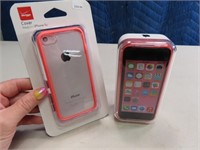 New APPLE iPhone 5-C Cell Phone w/ Case SET