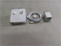 New Apple iPhone Corded Earbuds & Charger 2of2