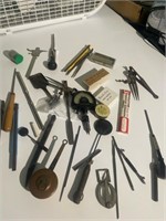 Antique tools, micrometres gauges, etc.
