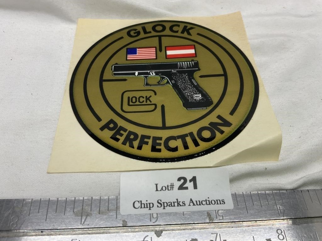 Vintage Glock Perfection Sticker Decal unused