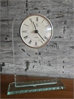 Glass Desk Clock - Quartz