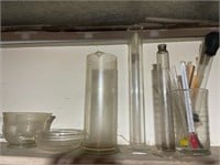 Antique lab glass testing tubes lot