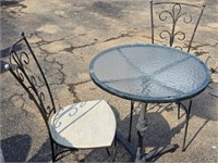 Small Patio Table & Two Chairs