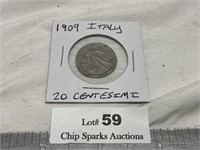 1909 Italy 20 CentimesFlying Victory