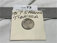 1957 Tunisia 5 Franc Coin