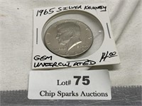 1965 Silver GEM UNC Kennedy Half