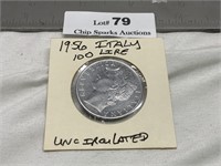 Italy UNC 100 Lire 1956 Coin