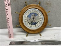 Beautiful Vintage Nautical Boat Ship Wheel