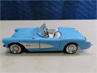 57 Chevy 2dr Baby Blue Corvette 7" Diecast Toy