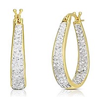 18k Gold Plated Swarovski Crystal Earrings