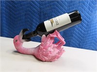 Pink Flamingo Wine Bottle Holder w/ DECOY Wine