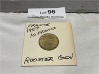 1957 10 Francs, France, Rooster Coin