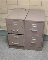 File cabinets. 2-drawer letter size.