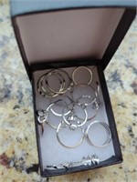 Group of assorted costume jewelry rings