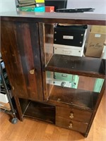 1950â€™s Wood Multi Drawer Shelf unit