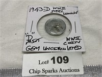 1943D GEM UNC WWII Steel Lincoln