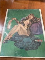20" made in USA Nude Lithograph framed
