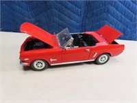 1964 1/2 Ford Red Mustang 1:18 MIRA Spain Diecast