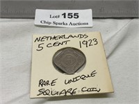 1923 Netherlands 5 Cent Coin