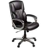 High-Back Leather Executive Chair Black